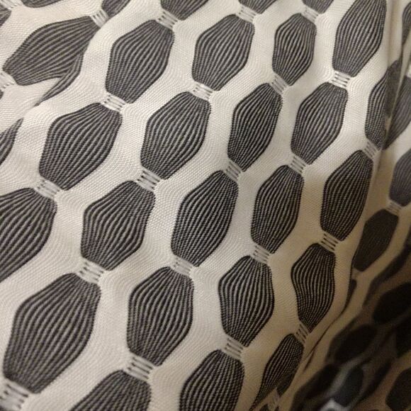 Taylor Swing skirted Dress Gray and Ivory Size 4.  V Neck Sleeveless - Picture 8 of 8